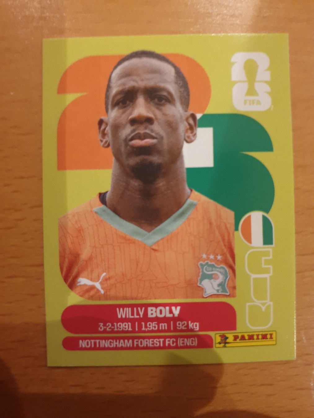 Panini Carte collezionabili: Panini WM 2026 CIV WILLY BOLY 7 – Nuovo (secondo la descrizione) da Einsiedeln venduto da MGXX
