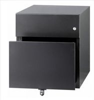 BISLEY Rollcontainer NOTE, schwarz, Stahl, NWA59M7SFU-AV1