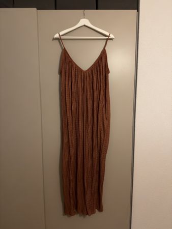 Maxi Kleid Trägerkleid Kupferrot Grösse M Neu