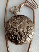 Poise Taschenuhr, Sprungdeckel, Jäger mit Hundemotiv