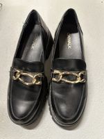 Catwalk Loafers mit Kette, Schwarz, Grösse 38