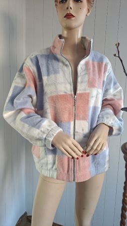 ALFRED DUNNER 90s VTG Fleece Jacke Winterjacke M 38 L 40
