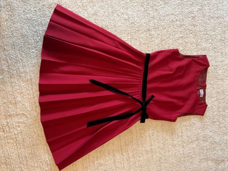 Kleid Valentino rot plissiert Grösse 40 gebrauchter Zustand