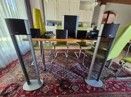 5.1-Heimkino-Set mit Säulen aus Alu Marke Teufel