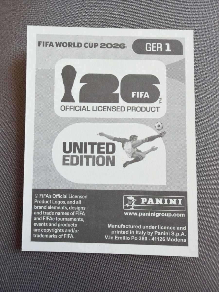 Panini Carte collezionabili: Panini wm GER 1 logo  – Nuovo e nell'imballaggio originale da Le Lieu venduto da mlm_wt5v 1