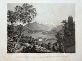 Schloss Wartenflue Aquatinta Winterlin/Beck