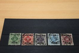 Dt. Reich Dienst - Nr. 52-56 gestempelt