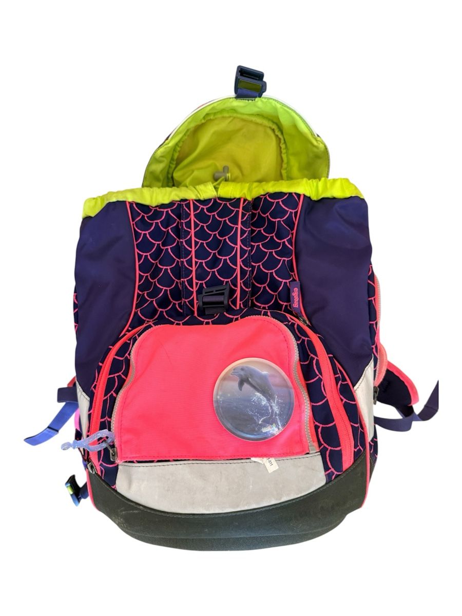 Ergobag Zaini: Ergobag Schulrucksack Meerjungfrau Dunkelblau pink – Usato da Basel venduto da Upside12