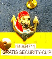 SCS PIRAT PIN GOLDIG SCHWEIZER SEEMANNS-CLUB mit SECURITY-CL