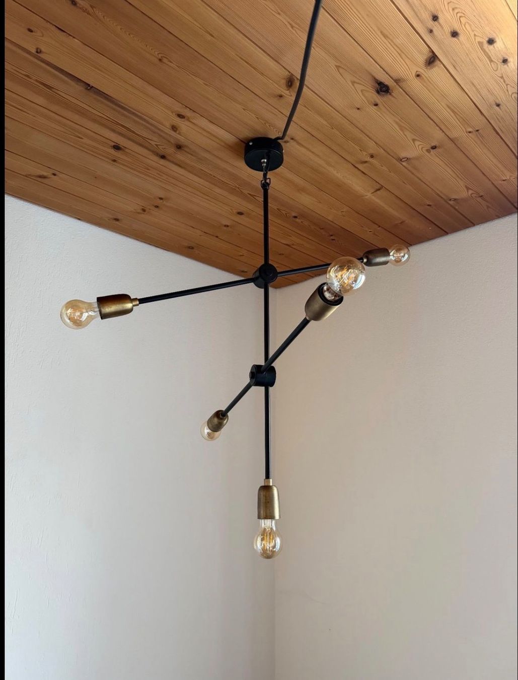 Lampadari & plafoniere: Industrial Design Lampe, Schwarz/Gold – Usato da Luzern venduto da mon_6rzf 1