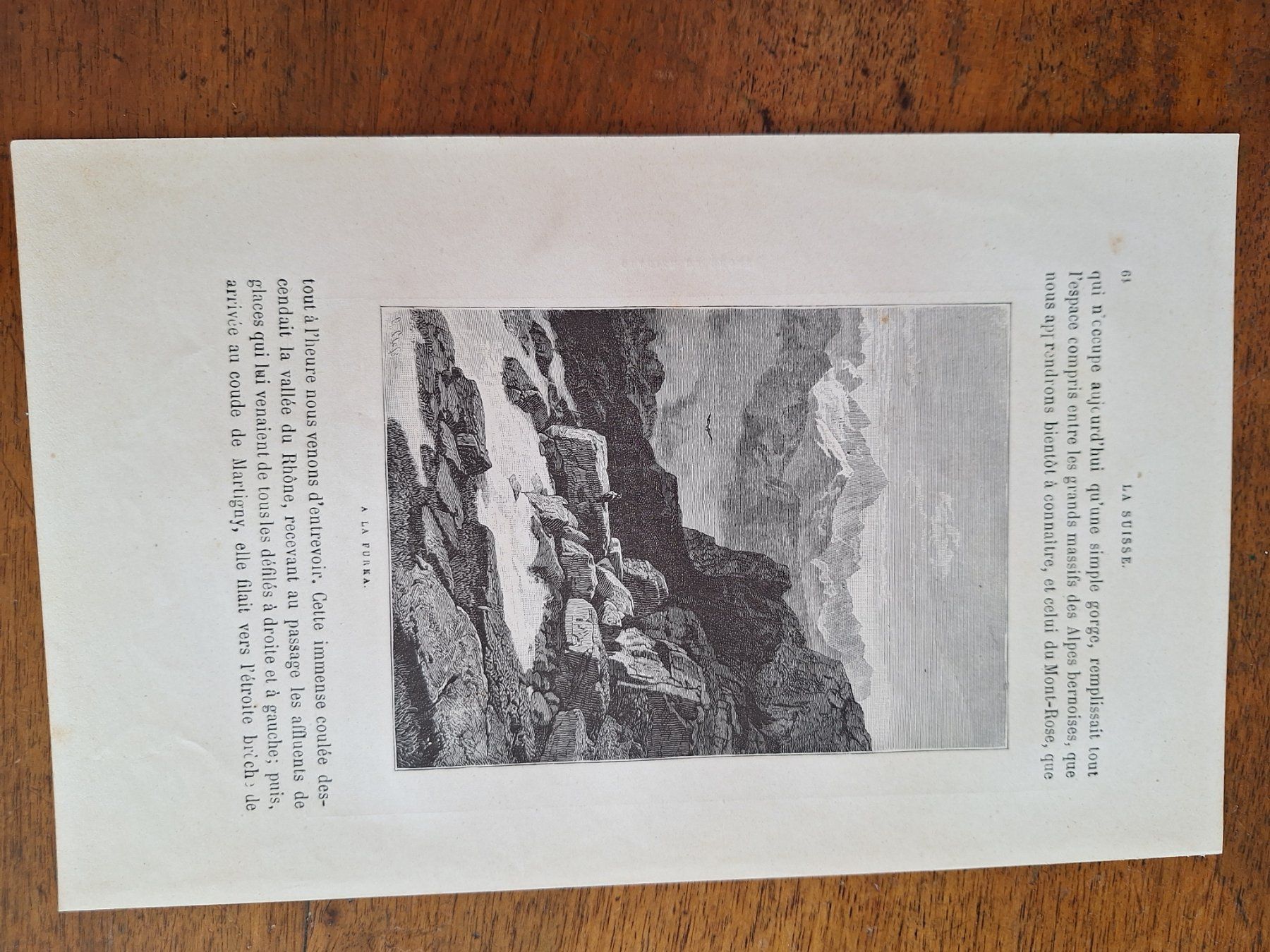 Gravures: GLACIER DU RHONE – D'occasion à Bevaix par bohrap 1