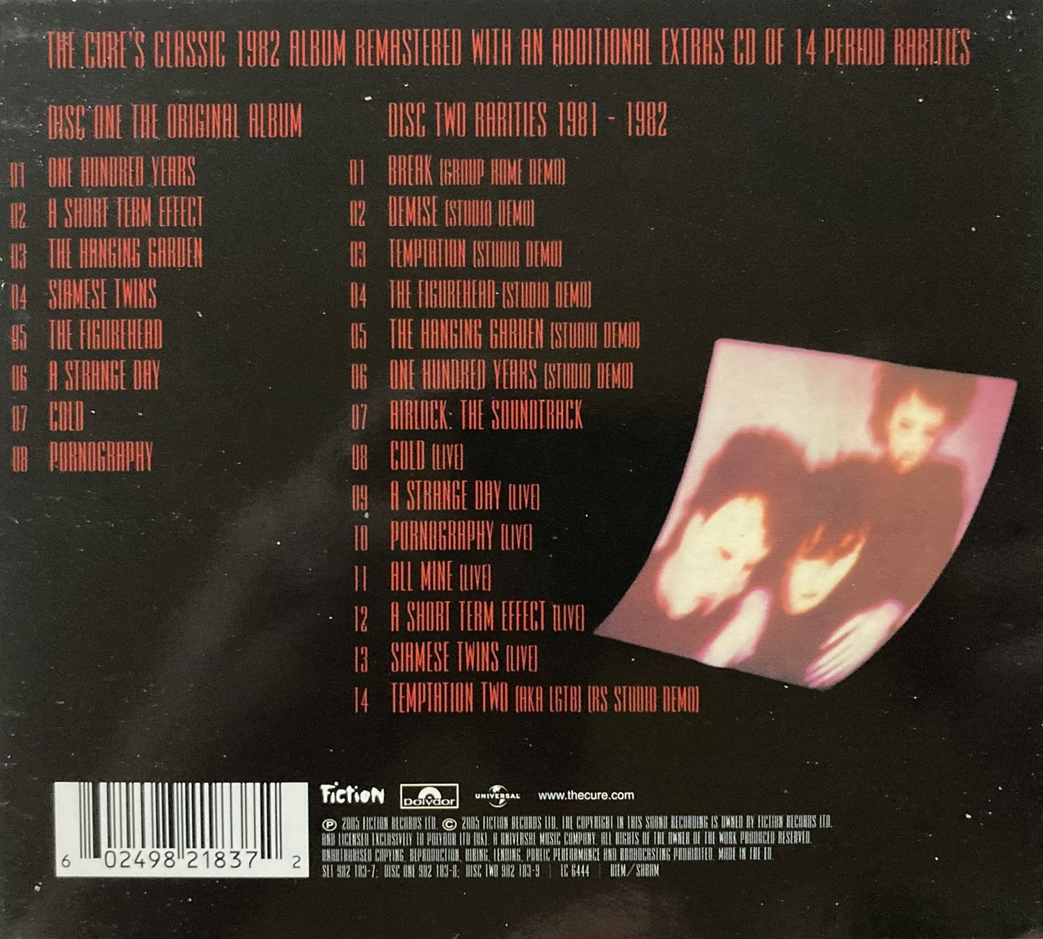 CD: THE CURE - PORNOGRAPHY – Usato da Bottens venduto da hotter-than-hell 3