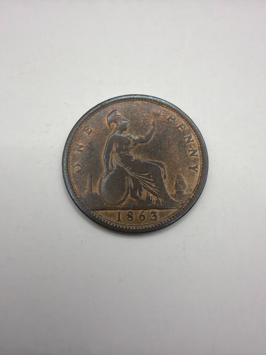 Tutti le monete: 1 Penny 1863, Royaume-Uni – Usato da St-Maurice venduto da SPEKER