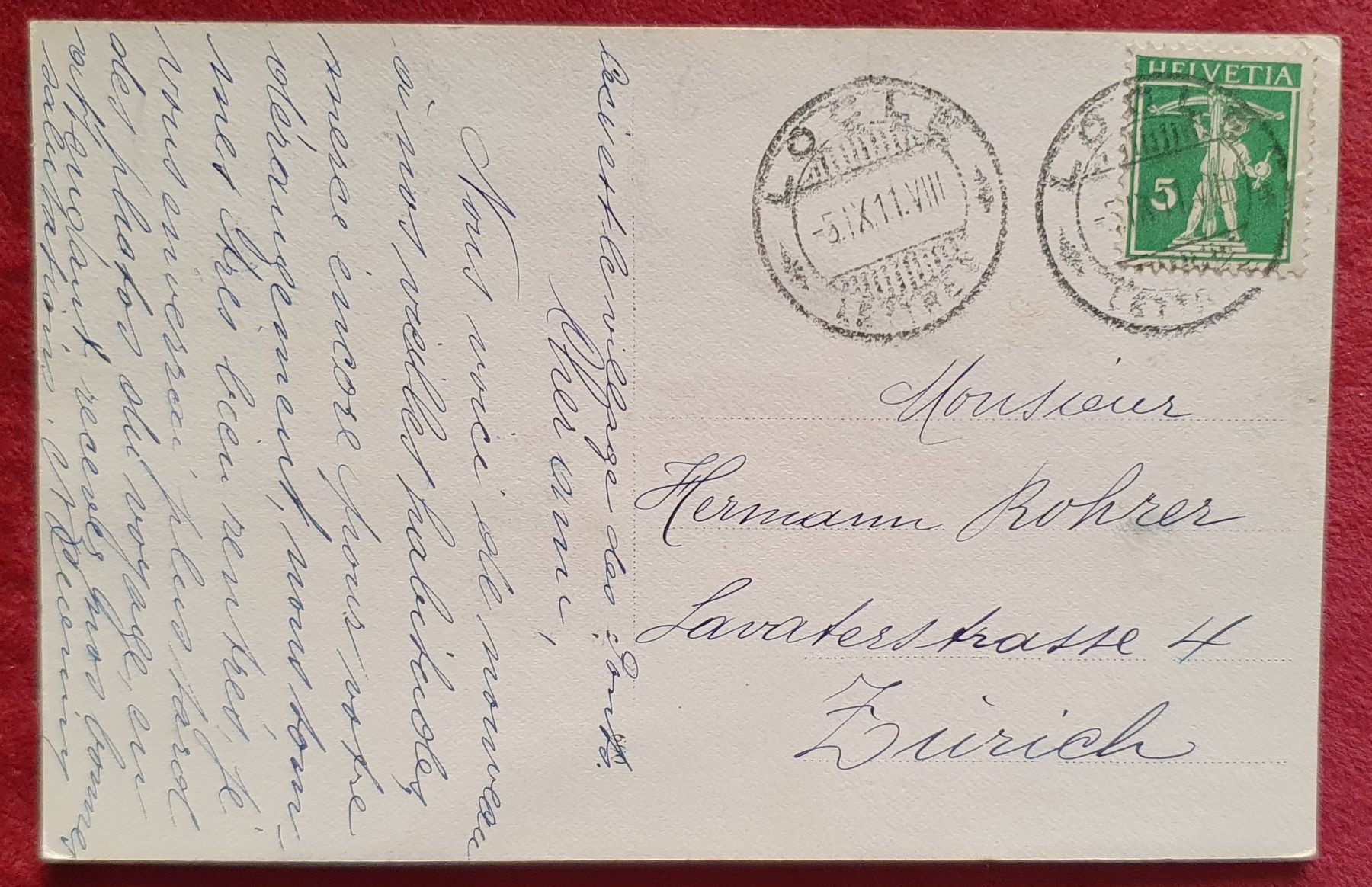 Ansichtskarten: Locle 1911 – Gebraucht aus Kreuzlingen von Rschweiz1 1