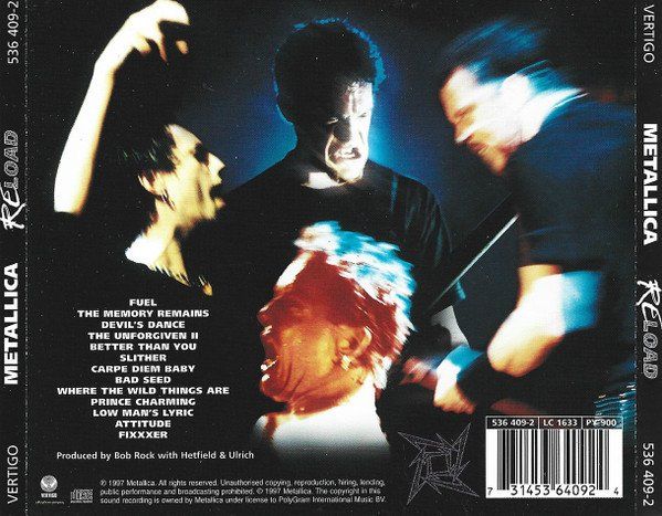 CDs: CD Metallica - ReLoad (1997) – Gebraucht aus Möriken AG von mineralia 1