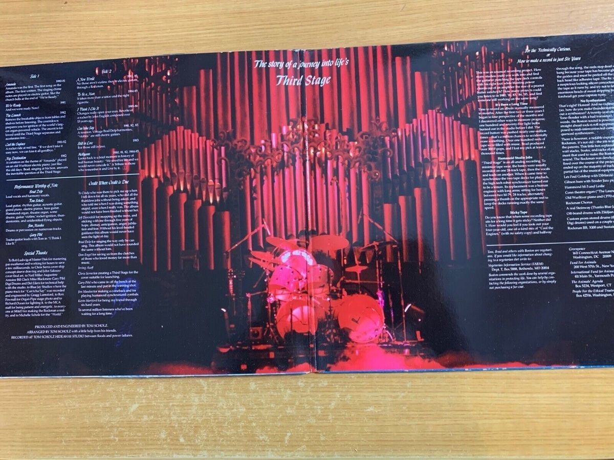 Vinyles: Boston - Third Stage / 1. D-Press. 1986 - TOP – D'occasion à Gais par soundcave57 2