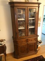 Vitrinenschrank Holz massiv guter Zustand