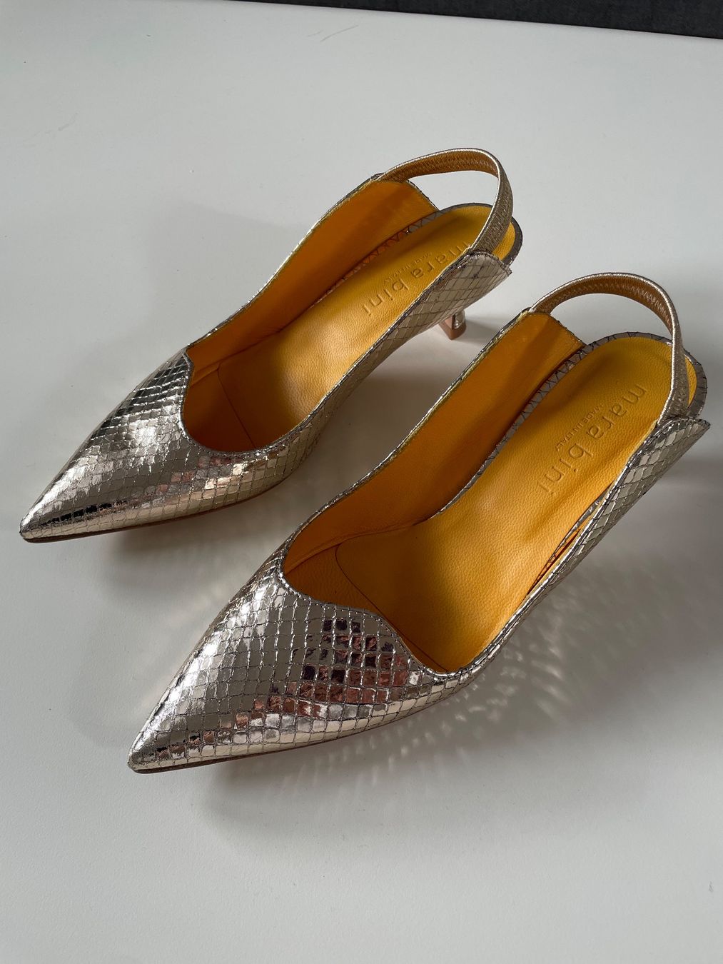 Scarpe da donna: goldene Mules, Maria Bini, 37.5 – Nuovo (secondo la descrizione) da Zürich venduto da san_z75z 5