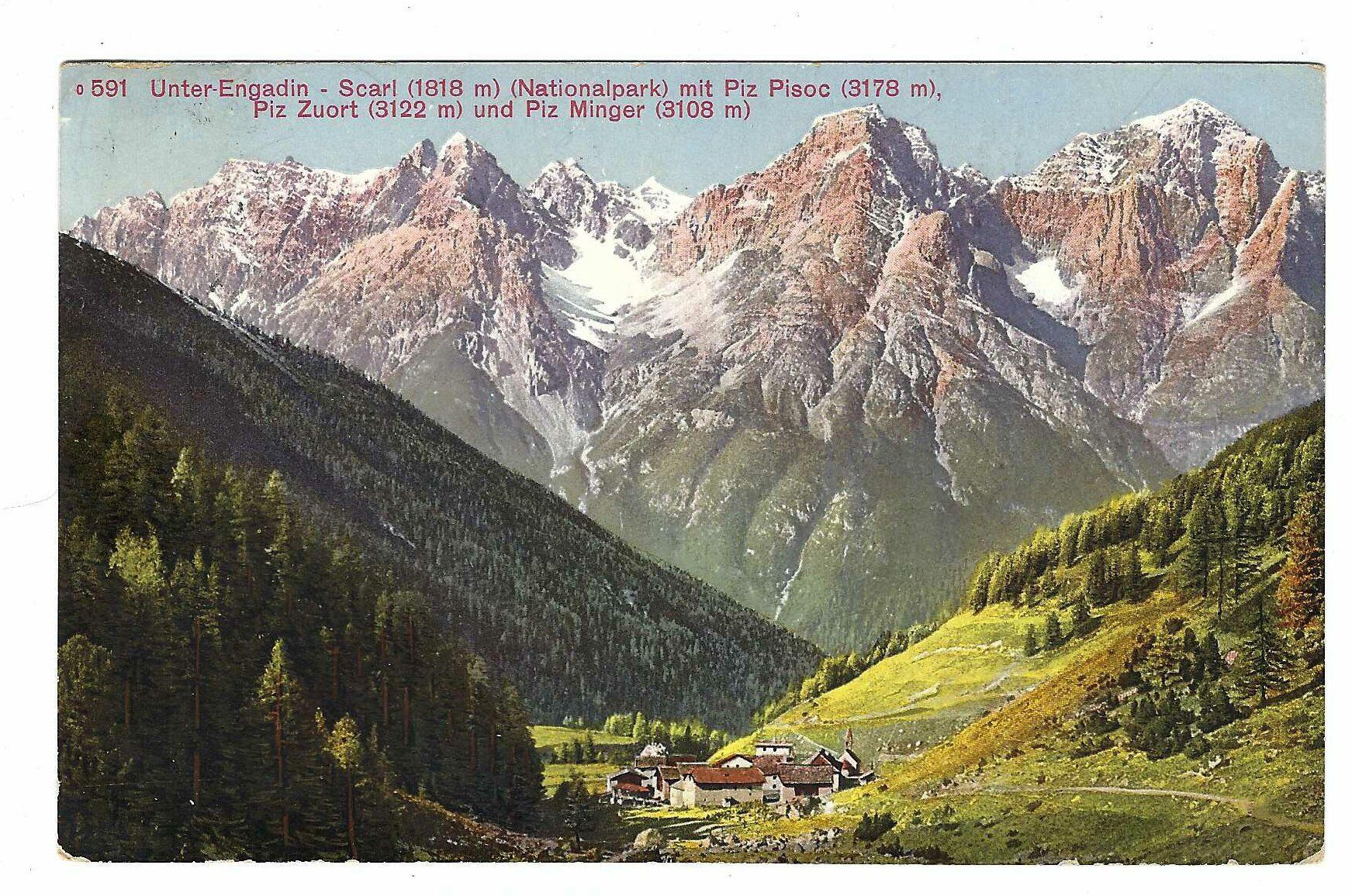 Alle Briefmarken: Stabstempel Scarl / Schuls 1921 kb – Gebraucht aus Aarau von fussball-fussball 1