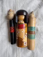 3 Kokeshi Puppen