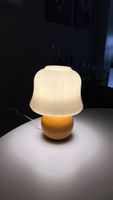 Tischlampe Pilzform orange/weiss guter Zustand