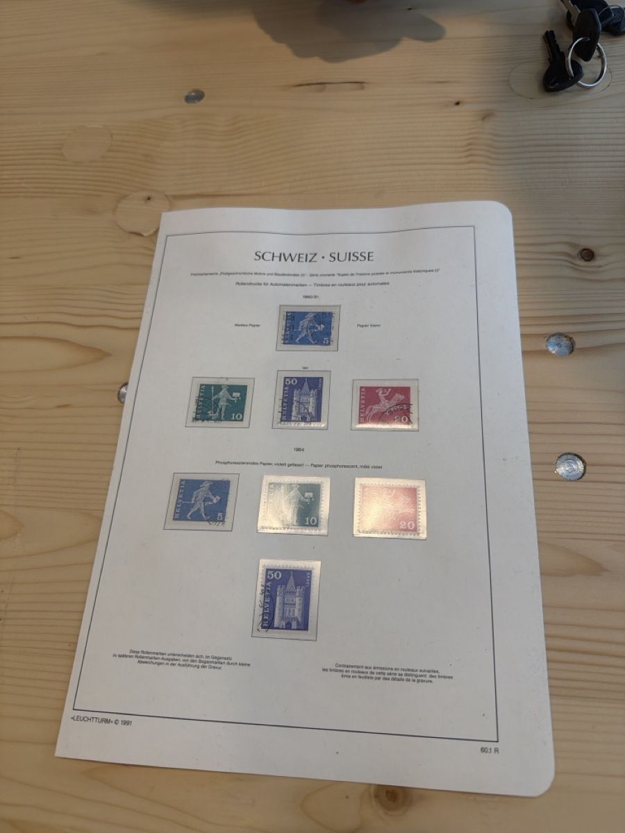 Tutti i francobolli: Briefmarken Schweiz 1960-1964 – Usato da Tafers venduto da Tschanz-Solutions