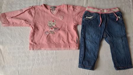 Ensemble pull + pantalon pour fille taille 74
