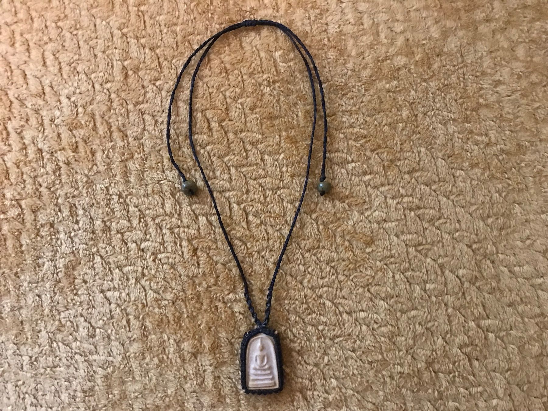 Anhänger: Buddha Amulett/Makramee Halskette – Neu (gemäss Beschreibung) aus Basel von Michael-Keltoi 1