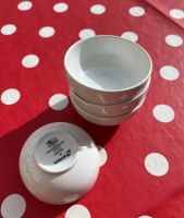 4er Set kleine Schälchen Swissair Sammlerstücke weiss