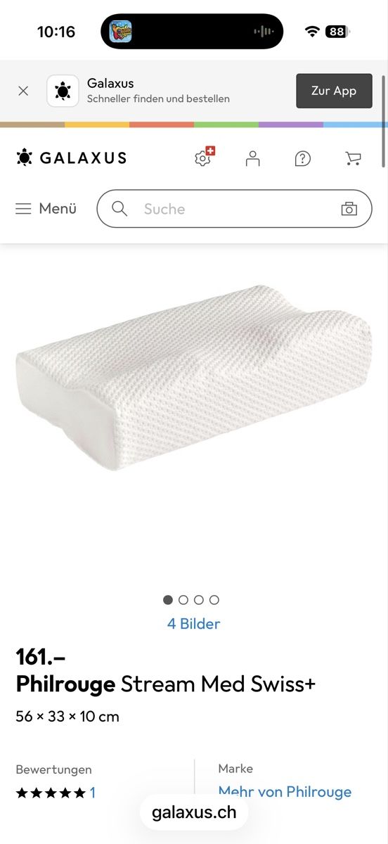 Cuscini: Coussin de cou Stream MED Swiss+ Philrouge – Nuovo (secondo la descrizione) da Fully venduto da siebst