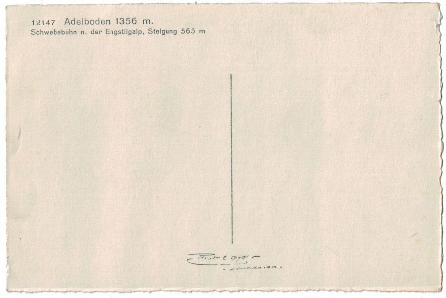 Cartoline postali: Adelboden, Schwebebahn Engstligalp – Usato da Frauenfeld venduto da POML 1