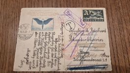 1930 LZ127 Schweizfahrt mit Nachgebühr Flug 139.B