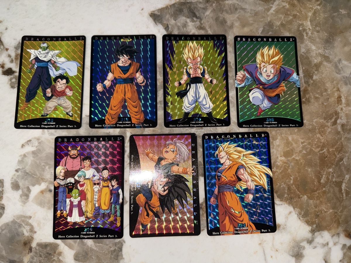 Carte collezionabili: 7 Cartes DBZ Amada Holo Réédition 2001 – Usato da Autavaux venduto da kad_mc6y