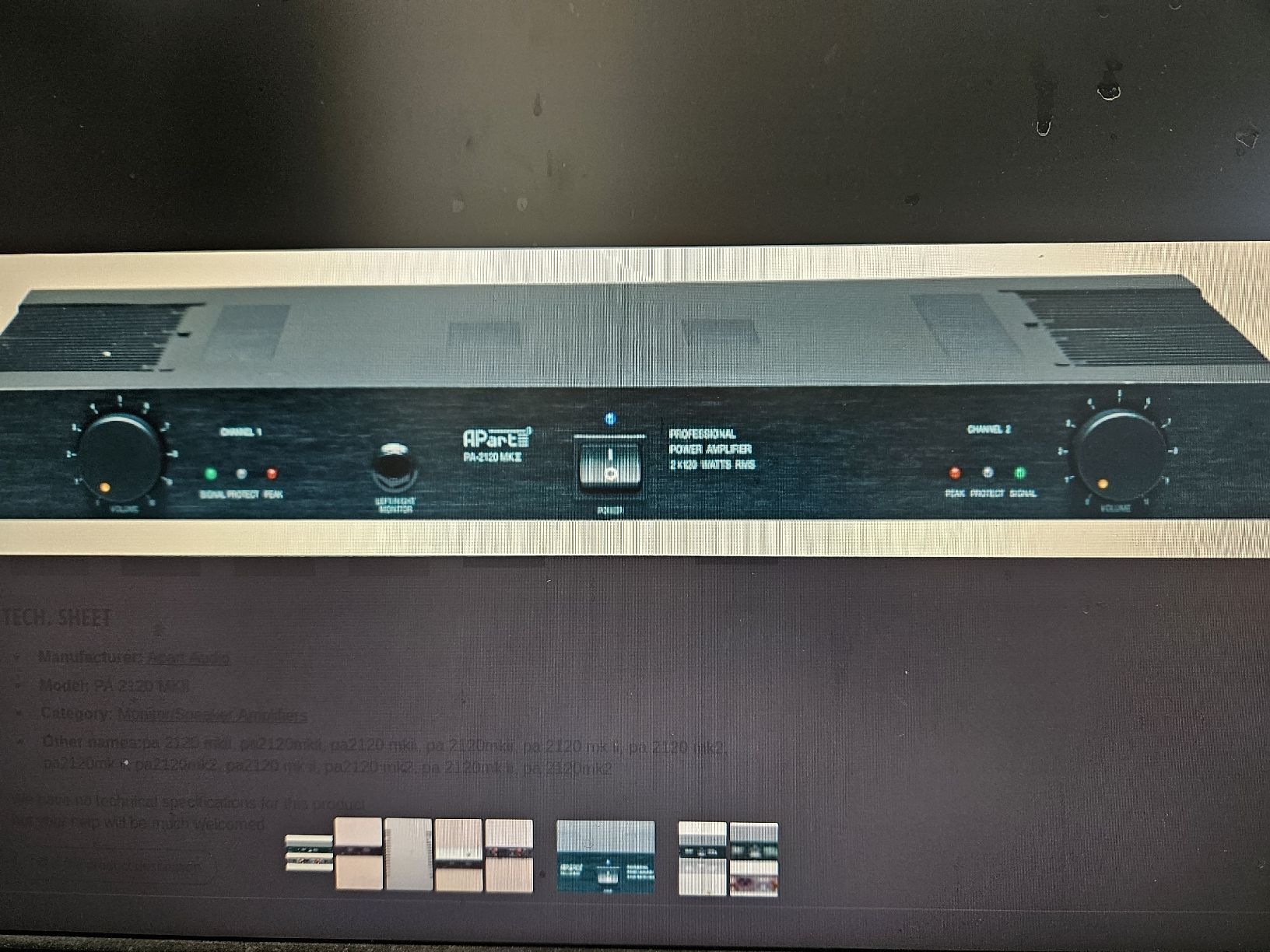 Amplificateurs: Apart PA-2120 MK2 – Neuf avec emballage d'origine à Diepoldsau par Knochen