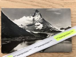 Zermatt Riffelsee Matterhorn alt 1957 AK