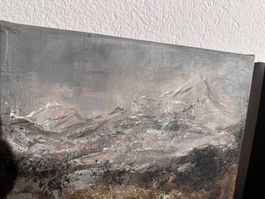 Edle Acrylbilder, Berner Malerin, Gold- und Kupfereffekte