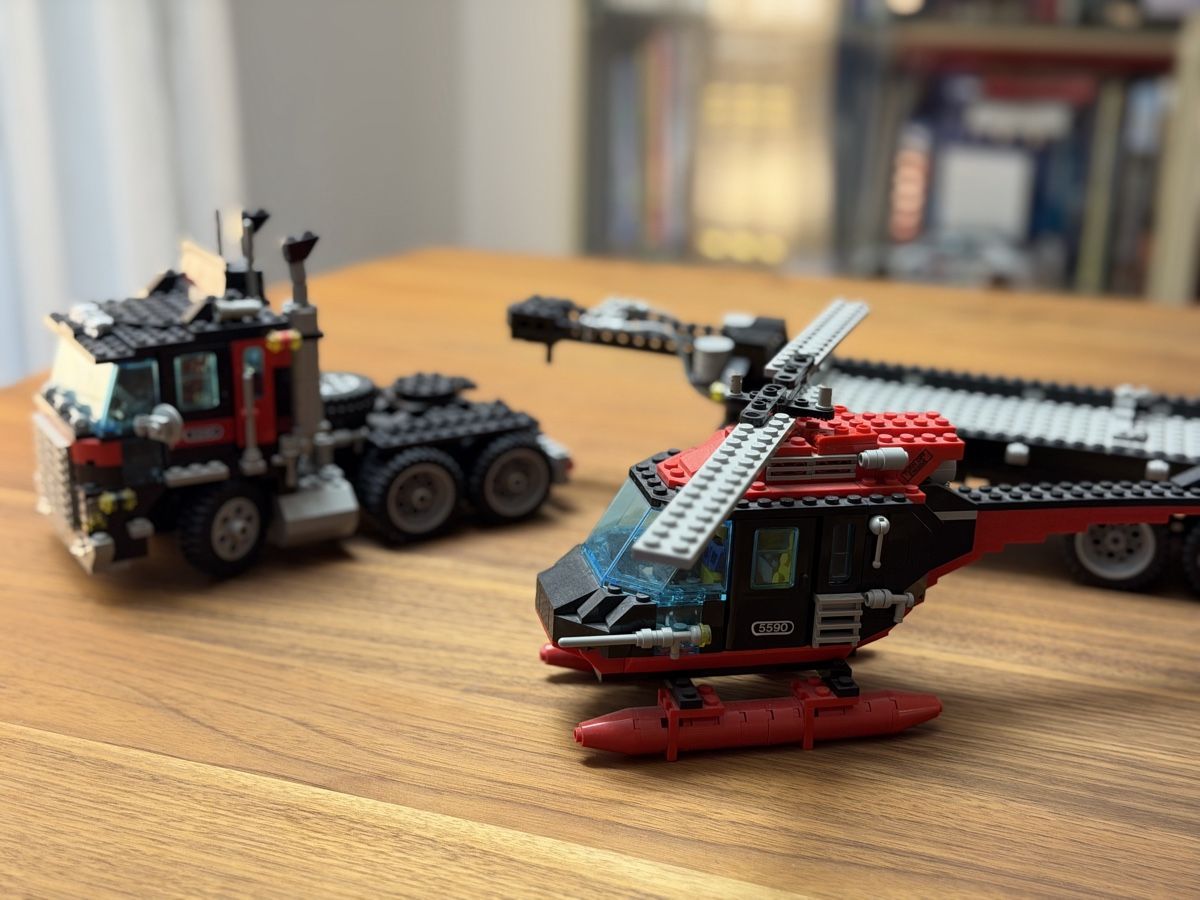 Lego Kit di costruzioni: Lego 5590 Sattelschlepper mit Heli – Usato da Elsau venduto da 124erkombi 3