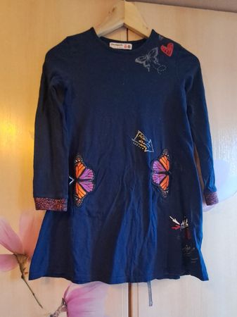Robe manches longues fille  7-8ans Desigual  bon état