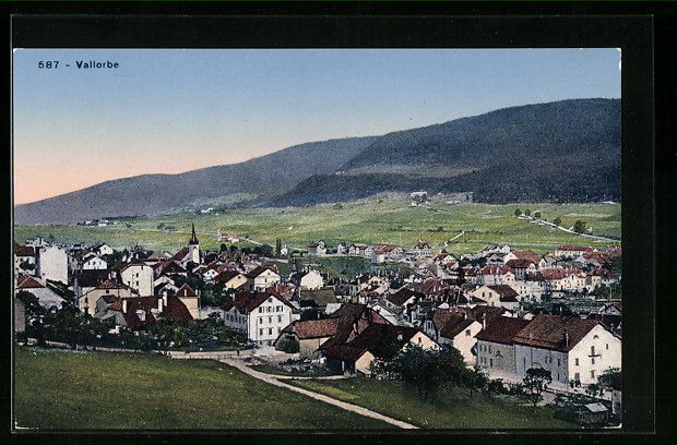 Cartoline postali: AK Vallorbe, Vue générale – Usato da Berlin venduto da bartko-reher