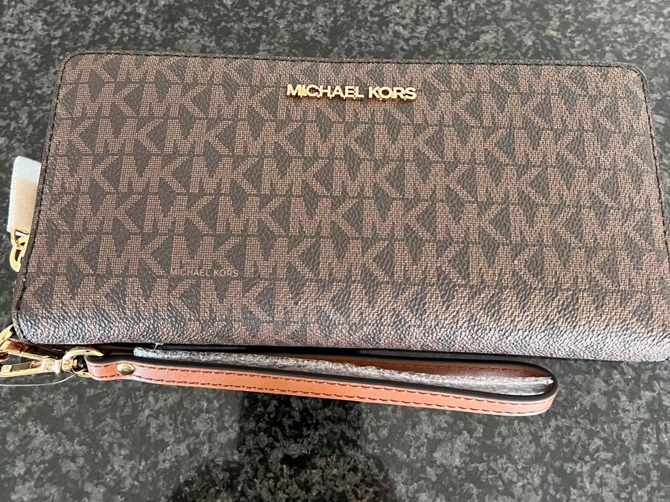 Michael Kors Portamonete: Michael Kors Portemonnaie brown – Nuovo e nell'imballaggio originale da Wiedlisbach venduto da Sistershop