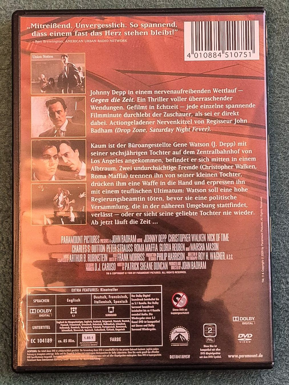 Tutti i DVDs: Gegen die Zeit / Johnny Depp – Usato da Chur venduto da big_5zx8 1