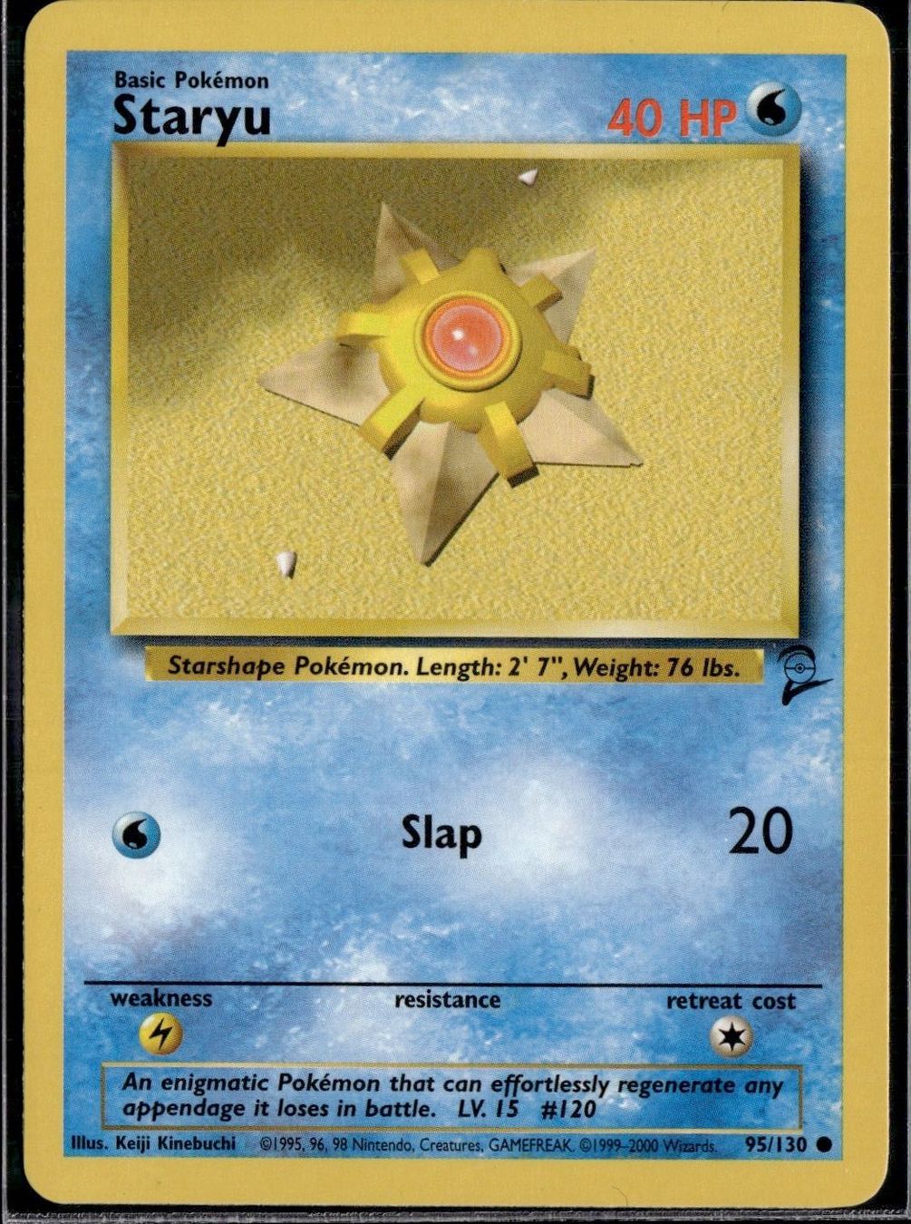 Pokémon Carte collezionabili: Staryu 95/130 Base Set 2 Pokemon – Usato da Zürich venduto da pokemon_cards