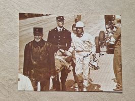 Stirling Moss † - Originalautogramm auf Foto