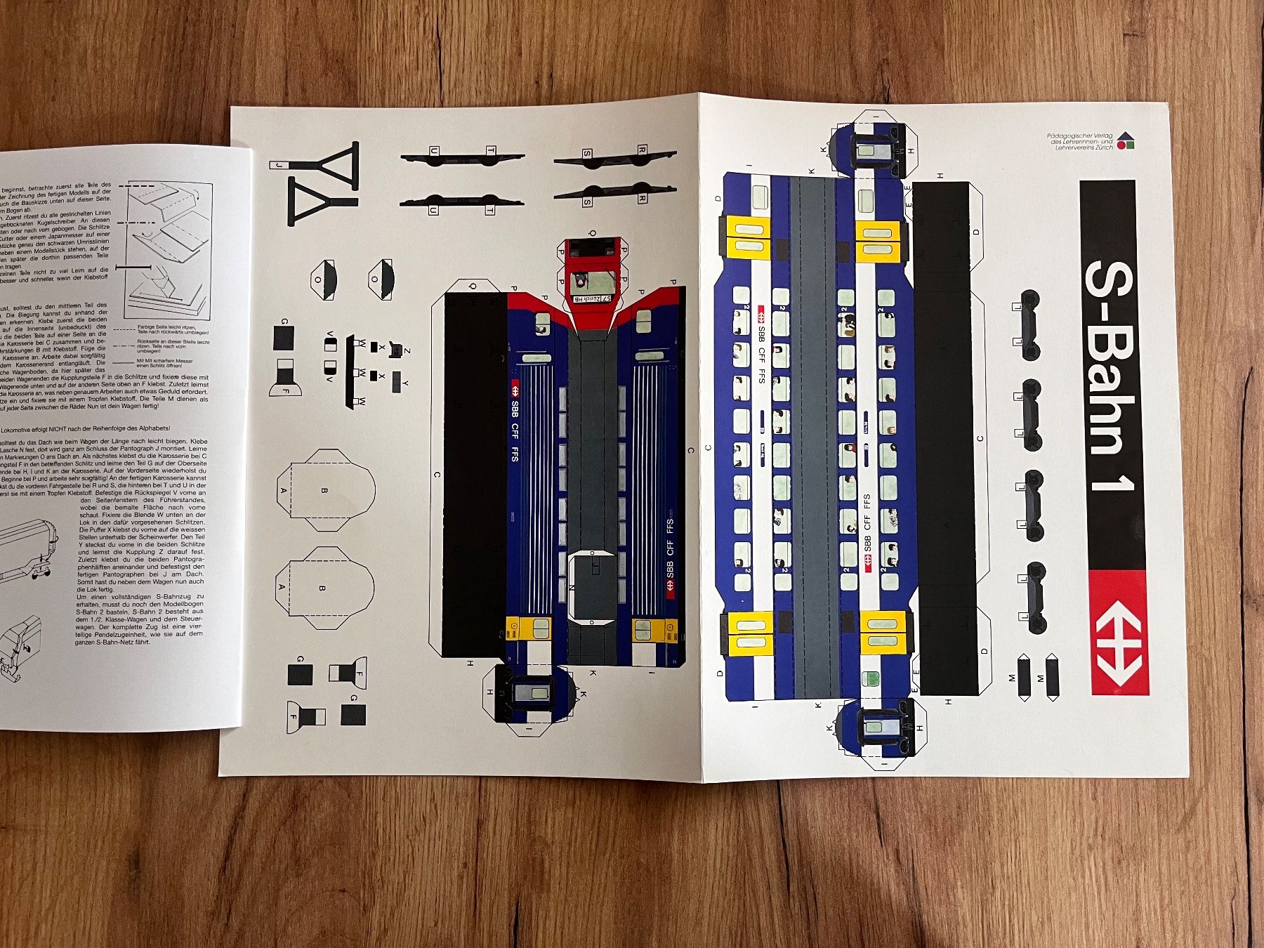 Kit bricolage: 1 Modellbogen Pädagogischer Verlag S-Bahn 1 – Usato da Büsserach venduto da bor_s88m 1