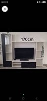 Meuble TV blanc et noir 170cm×140cm bon état