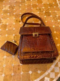 Damen-Handtasche aus Krokodil-Leder