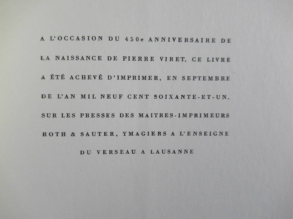 Libri: Pierre Viret par Huguette Chausson – Usato da Chernex venduto da Nouveaunom 4