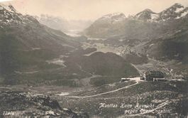 Muottas Kulm Aussicht gegen Ober Engadin