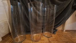 XXL vase  en verre  hand made 70 cm