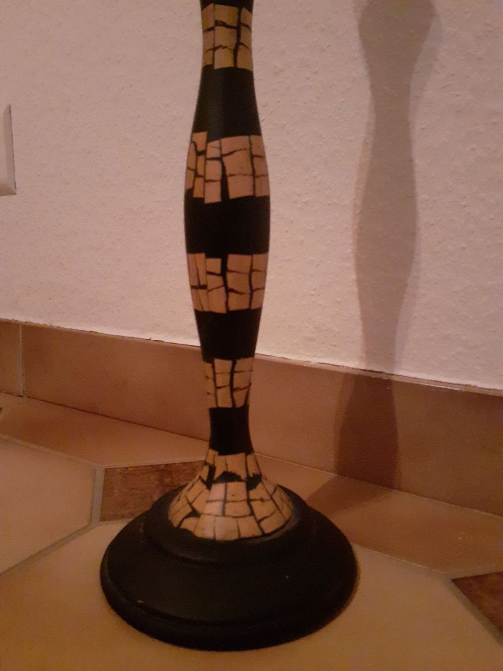 Kerzenständer: Origineller Kerzenständer aus Holz – Gebraucht aus Basel von Christallina 2